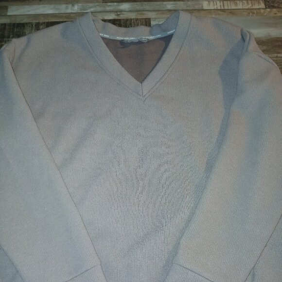 Marc New York Men’s White V-Neck Pullover Sweatshirt / Jumper / Cardigan Size L - Picture 1 of 5